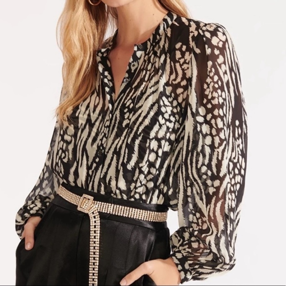 VERONICA BEARD Ashlynn Stripe and Spot Print